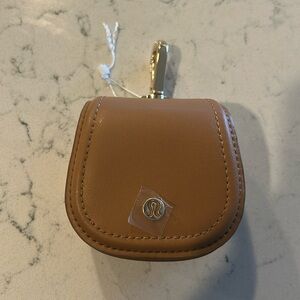 Lululemon brown pure bag charm mini NWT